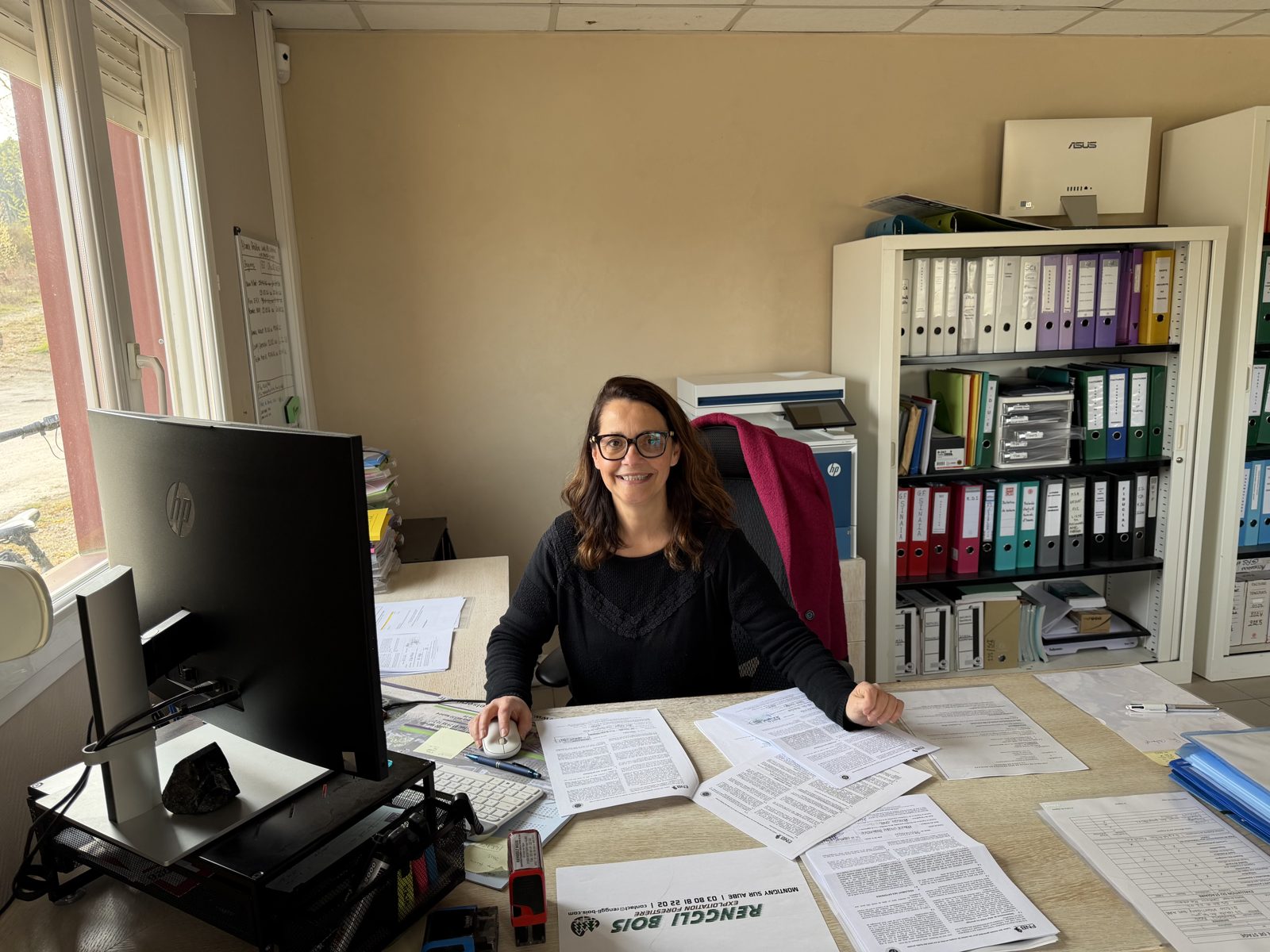 Le bureau de Montigny-sur-Aube, au poste administratif